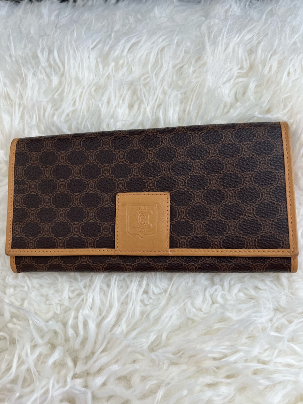 Celine VINTAGE Macadam Long Kisslock Wallet